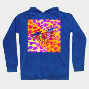 Colorful Centipede | Cheetah Print (Gold/Fuchsia) Hoodie